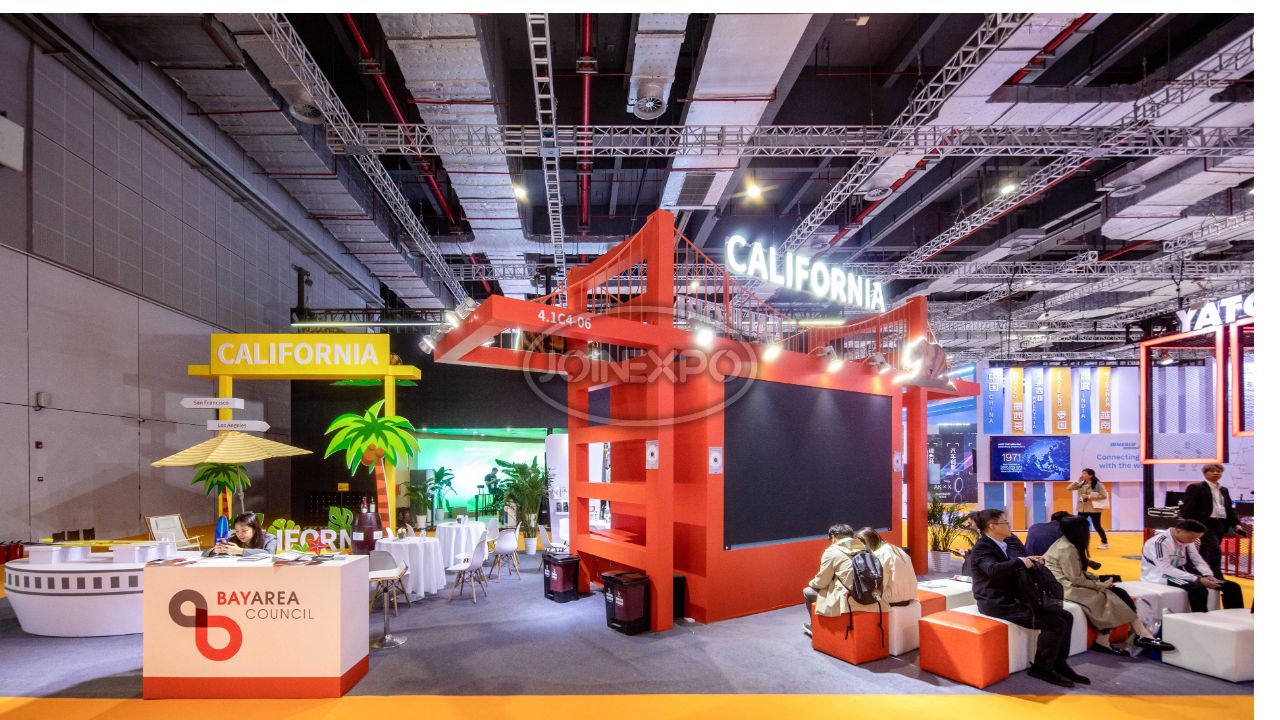 上海進(jìn)博會展臺搭建 | 美國加州館連續(xù)六年參展進(jìn)博會